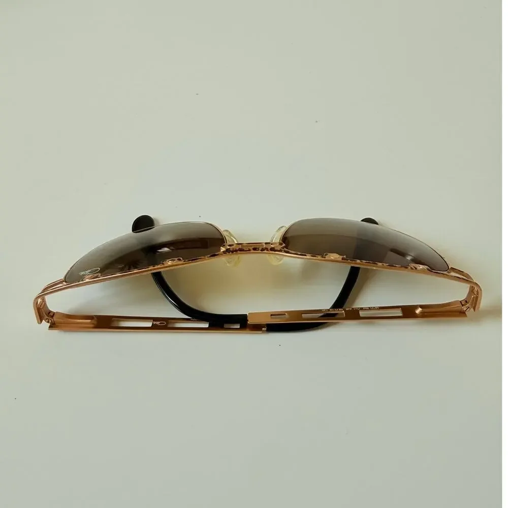 Cazal Legends MOD‎ 994 COL 498 Black Gold Rectangle Sunglasses 55-18-140 Germany